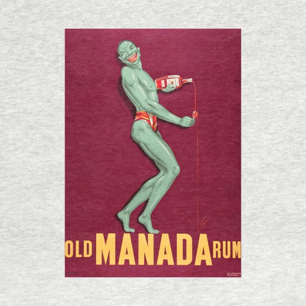 Old Manada Rum - Vintage Advertising Poster Design by Naves